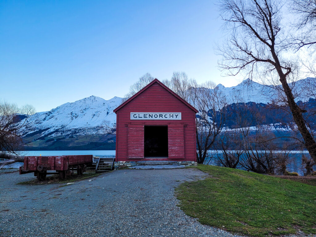 The famous red shed in Glenorchy
