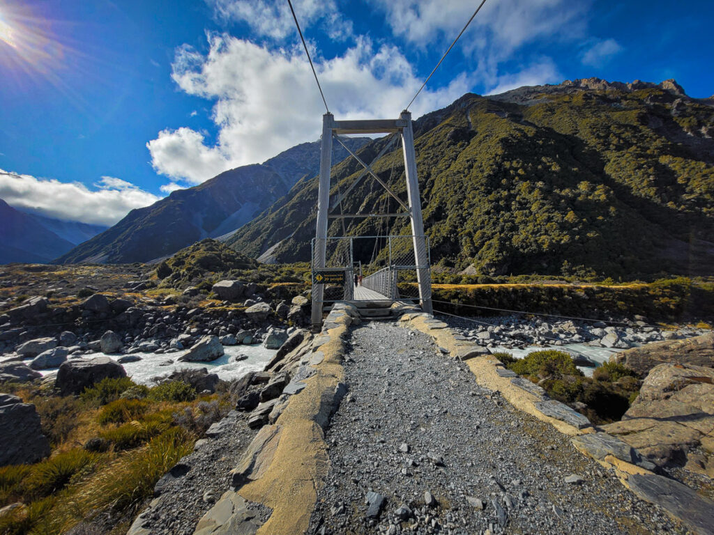Hooker Valley track first swing bridge