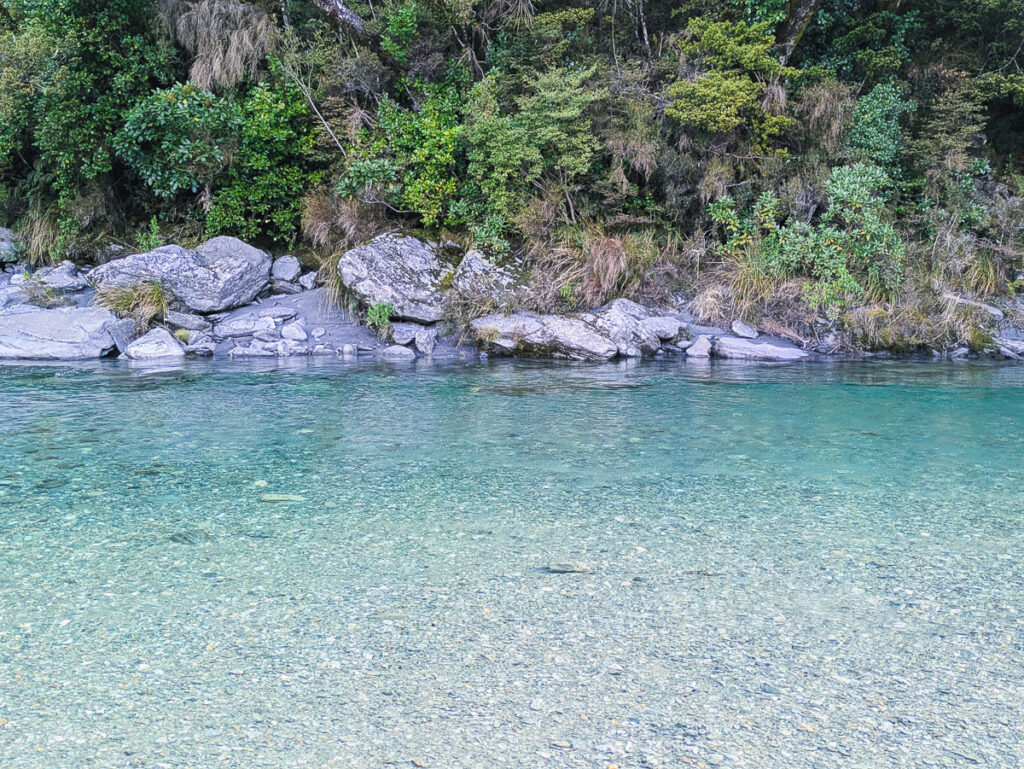 Clear water in the Blue Pools