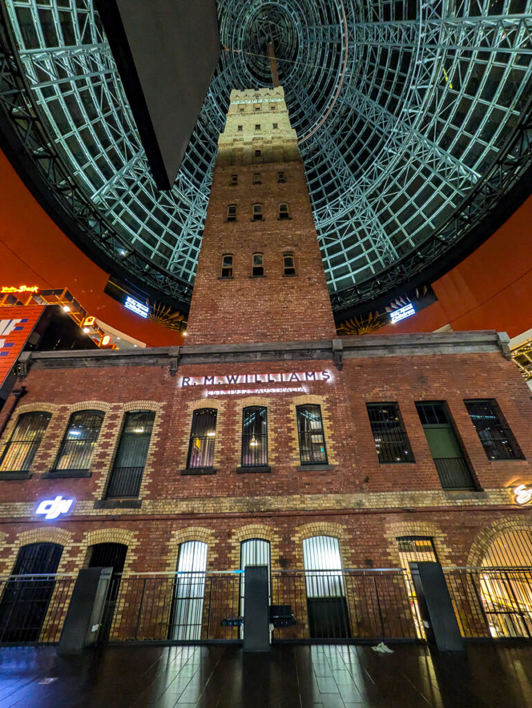 Shot Tower Museum inside Melbourne Central shopping center